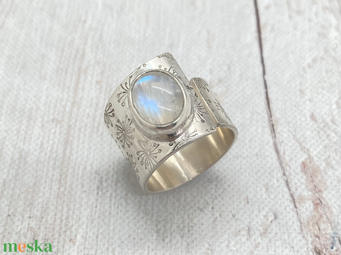 Holdkő ezüst gyűrű  - ékszer - gyűrű - szoliter gyűrű - Meska.hu