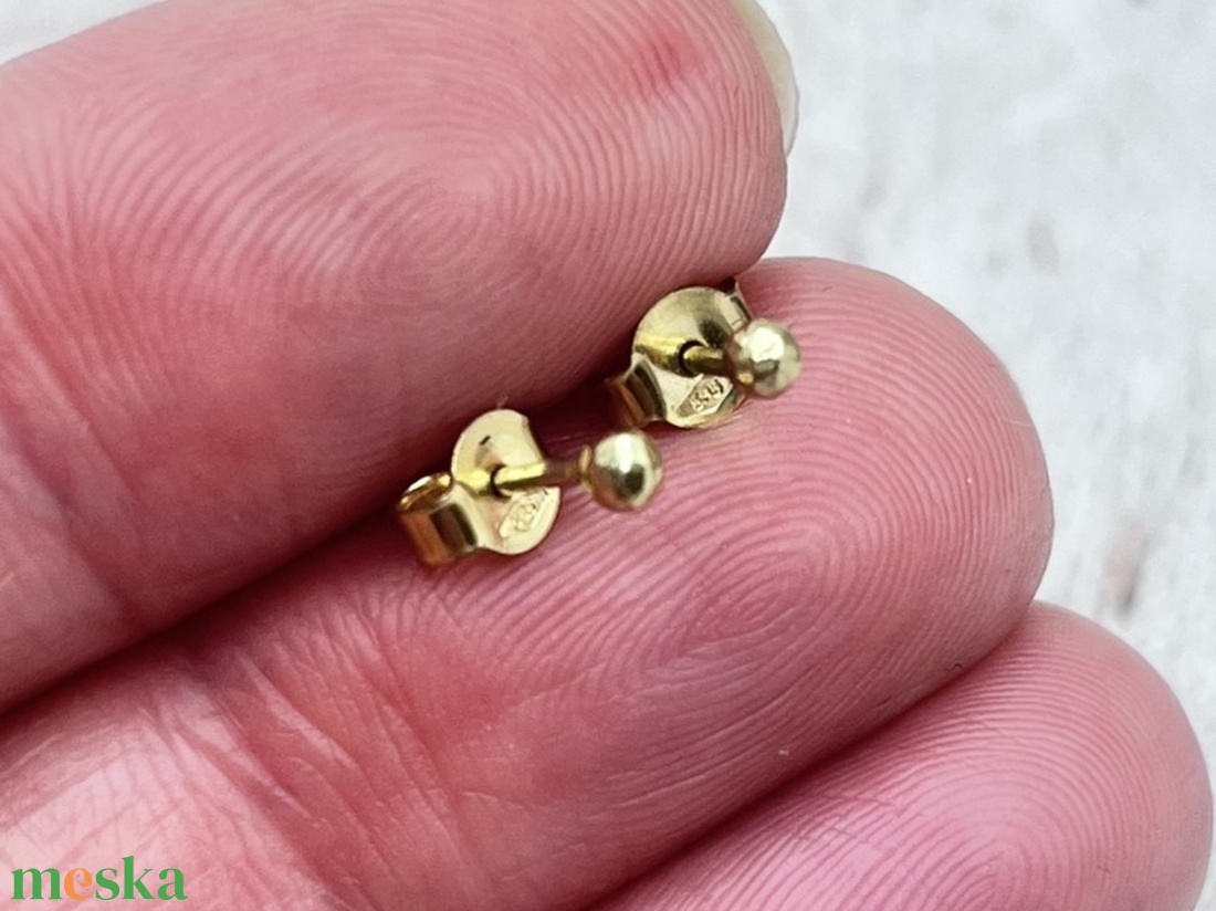 Arany pötty fülbevaló (14K) - ékszer - fülbevaló - pötty fülbevaló - Meska.hu Arany pötty fülbevaló (14K) - ékszer - fülbevaló - pötty fülbevaló - Meska.hu