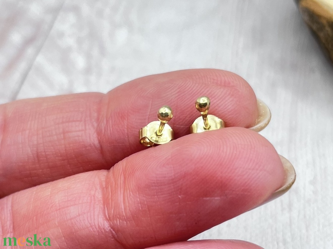 Arany pötty fülbevaló (14K) - ékszer - fülbevaló - pötty fülbevaló - Meska.hu Arany pötty fülbevaló (14K) - ékszer - fülbevaló - pötty fülbevaló - Meska.hu