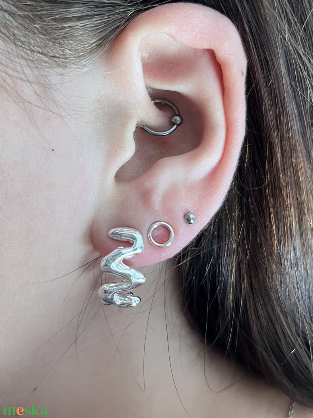 Magma bedugós fülbevaló - ékszer - fülbevaló - pötty fülbevaló - Meska.hu