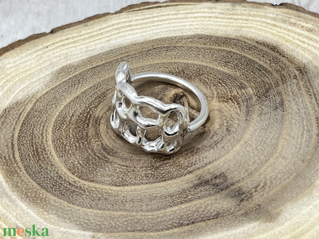 Hálózat ezüst gyűrű 2. - ékszer - gyűrű - kerek gyűrű - Meska.hu