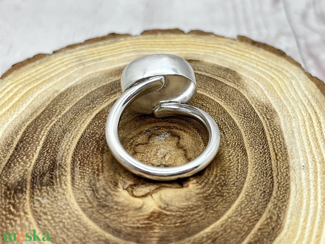 Larimár ezüst gyűrű  - ékszer - gyűrű - statement gyűrű - Meska.hu