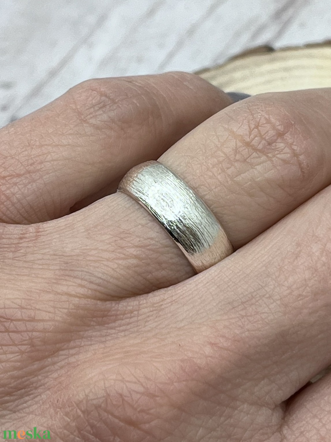 Domború ezüst karikagyűrű  - esküvő - ékszer - karikagyűrű - Meska.hu