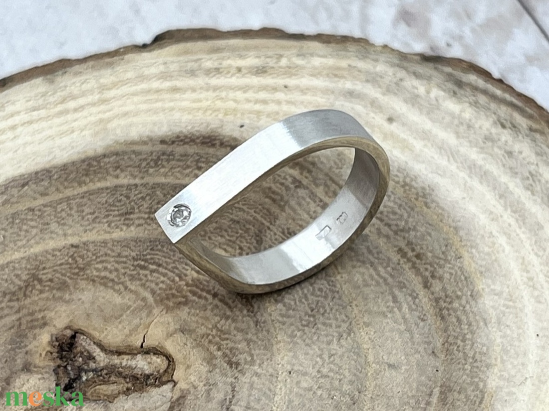 Ezüst gyűrű topázzal - ékszer - gyűrű - szoliter gyűrű - Meska.hu