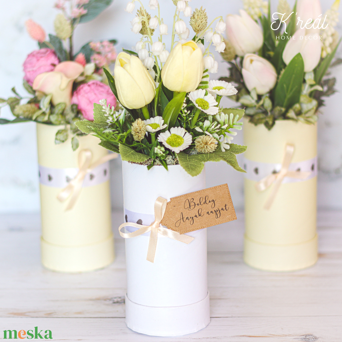 Anyák napi virágbox tulipánnal - tavaszi dekoráció - otthon & életmód - dekoráció - virágdísz és tartó - virágbox, virágdoboz - Meska.hu Anyák napi virágbox tulipánnal - tavaszi dekoráció - otthon & életmód - dekoráció - virágdísz és tartó - virágbox, virágdoboz - Meska.hu