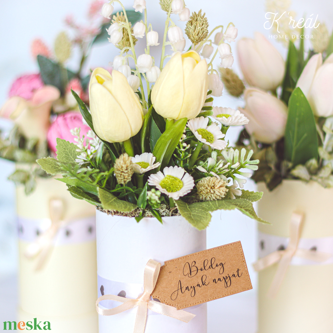 Anyák napi virágbox tulipánnal - tavaszi dekoráció - otthon & életmód - dekoráció - virágdísz és tartó - virágbox, virágdoboz - Meska.hu Anyák napi virágbox tulipánnal - tavaszi dekoráció - otthon & életmód - dekoráció - virágdísz és tartó - virágbox, virágdoboz - Meska.hu