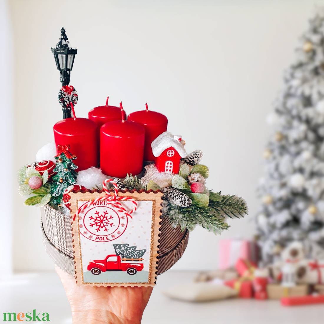 North Pole adventi box - négygyertás dekoráció - karácsony - adventi díszek - adventi gyertyadíszek és koszorúdíszek - Meska.hu North Pole adventi box - négygyertás dekoráció - karácsony - adventi díszek - adventi gyertyadíszek és koszorúdíszek - Meska.hu