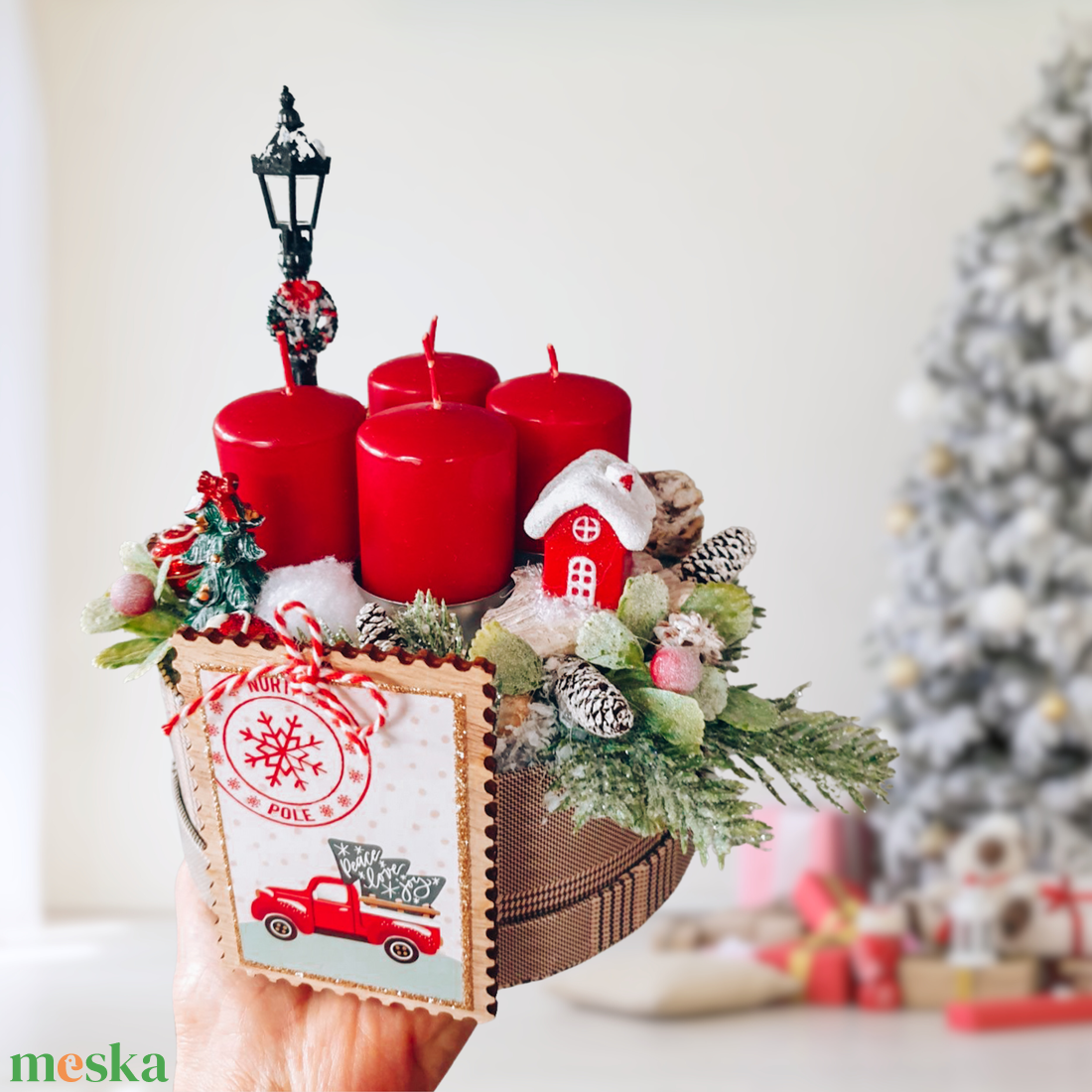 North Pole adventi box - négygyertás dekoráció - karácsony - adventi díszek - adventi gyertyadíszek és koszorúdíszek - Meska.hu North Pole adventi box - négygyertás dekoráció - karácsony - adventi díszek - adventi gyertyadíszek és koszorúdíszek - Meska.hu