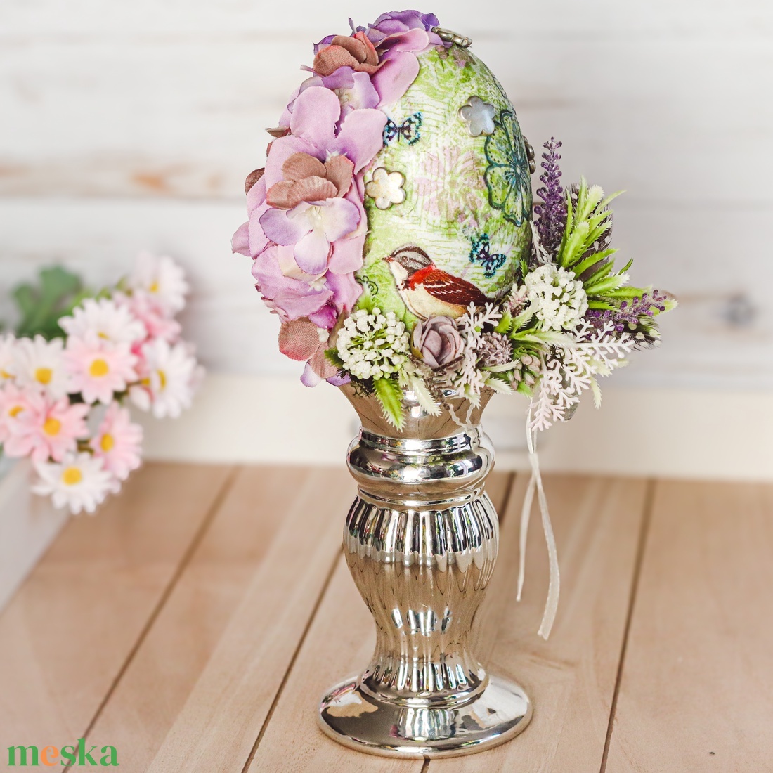 Húsvéti tojásdekoráció - ünnepi díszek, dekorációk - húsvéti díszek és dekorációk - húsvéti tojás, hímestojás - Meska.hu