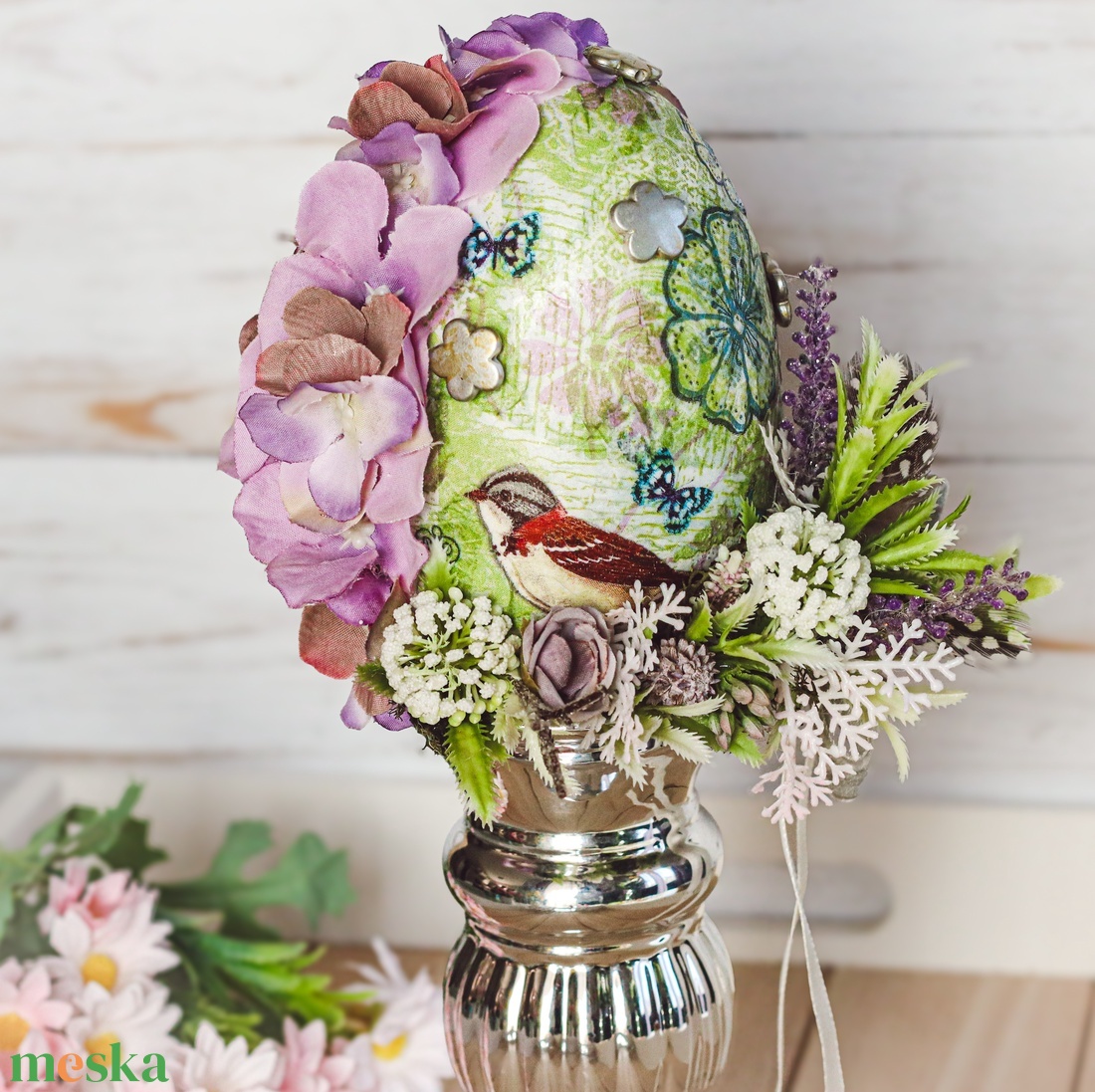 Húsvéti tojásdekoráció - ünnepi díszek, dekorációk - húsvéti díszek és dekorációk - húsvéti tojás, hímestojás - Meska.hu