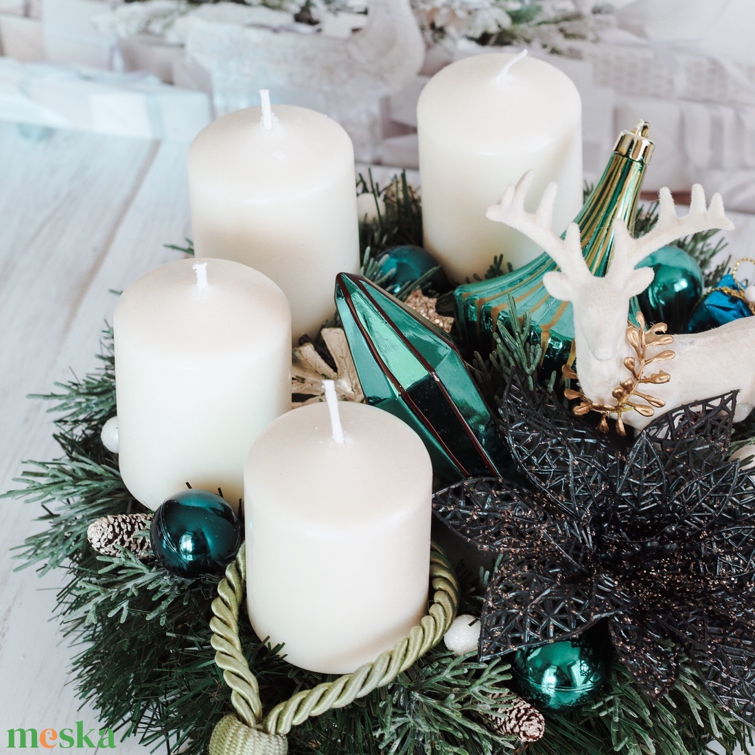 Adventi fenyő koszorú - karácsony - adventi díszek - adventi gyertyadíszek és koszorúdíszek - Meska.hu