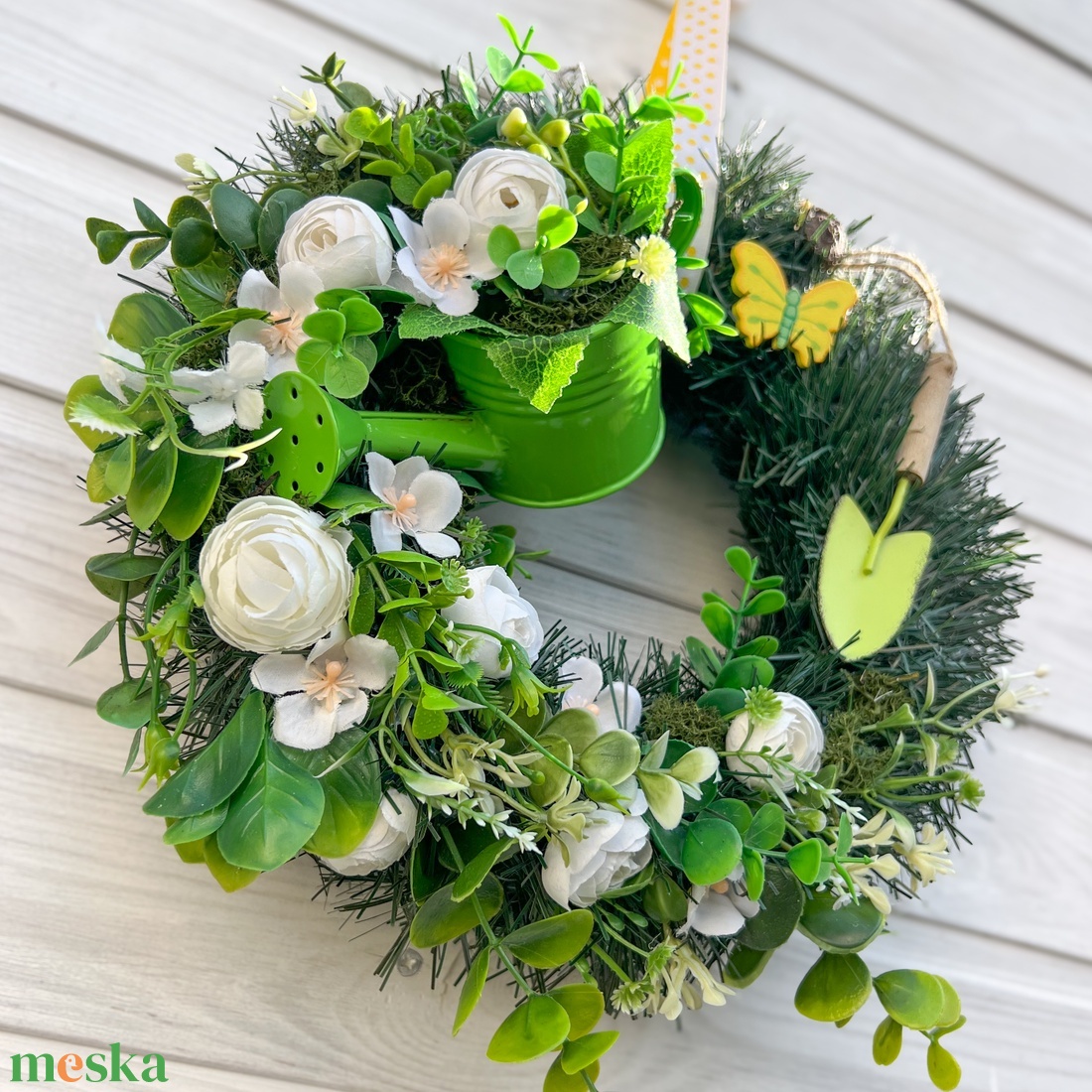 Virágos ajtókopogtató - nyári ajtódísz - otthon & életmód - dekoráció - ajtó- és ablak dekoráció - ajtódísz & kopogtató - Meska.hu