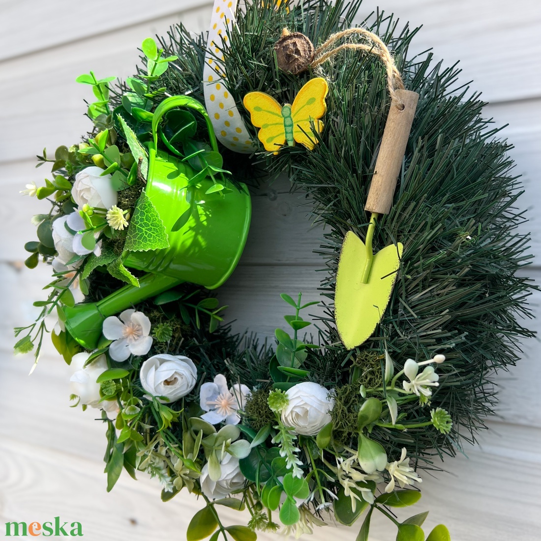 Virágos ajtókopogtató - nyári ajtódísz - otthon & életmód - dekoráció - ajtó- és ablak dekoráció - ajtódísz & kopogtató - Meska.hu