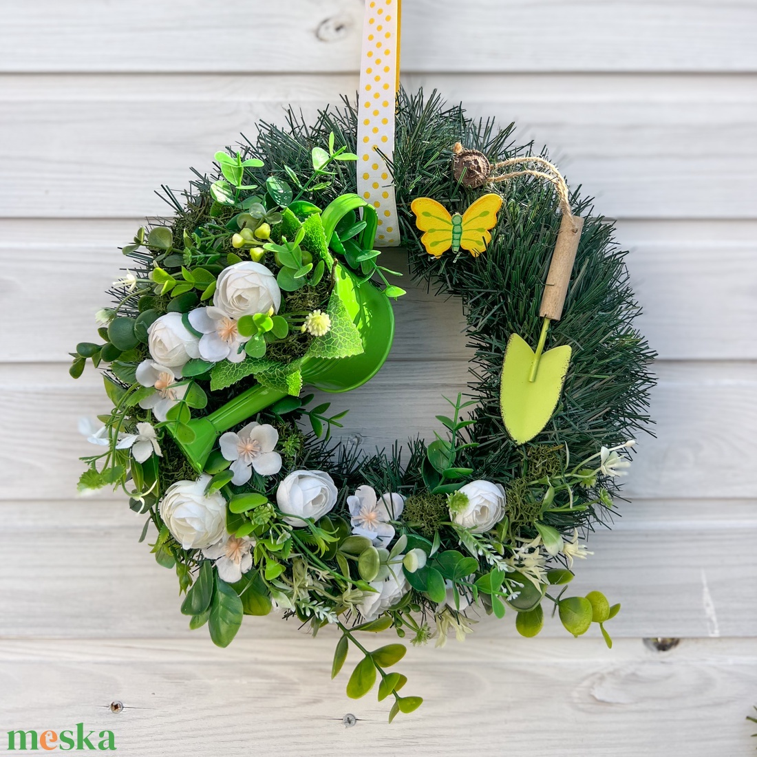 Virágos ajtókopogtató - nyári ajtódísz - otthon & életmód - dekoráció - ajtó- és ablak dekoráció - ajtódísz & kopogtató - Meska.hu