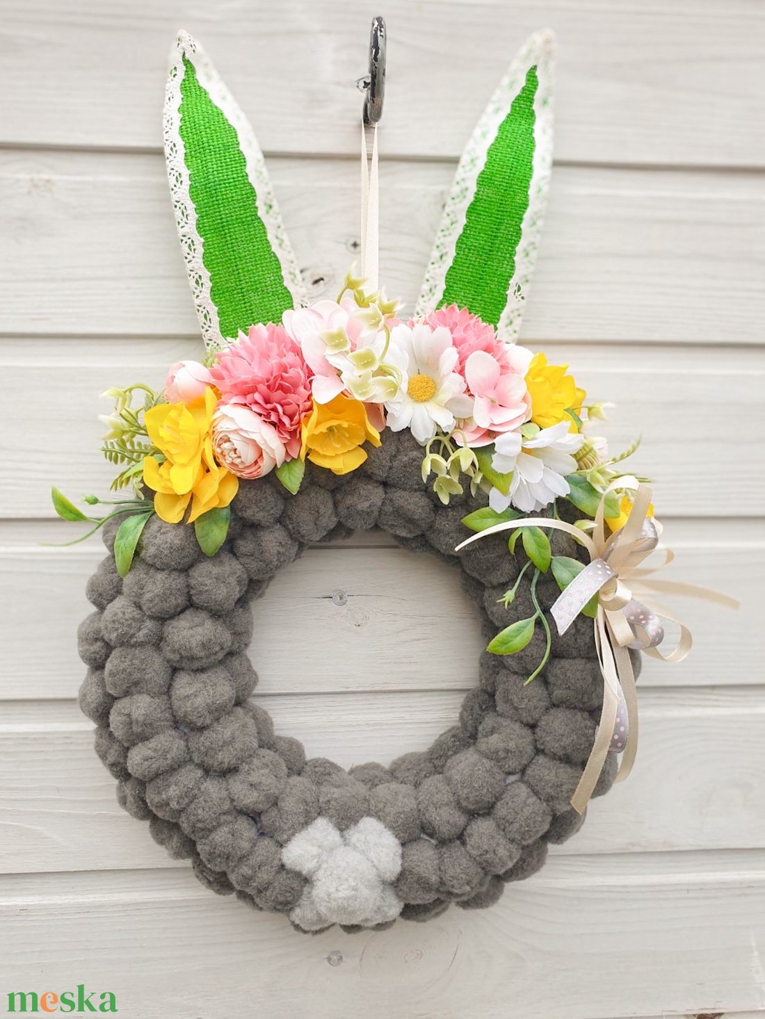 Húsvéti ajtódísz - ünnepi díszek, dekorációk - húsvéti díszek és dekorációk - húsvéti ajtódísz, kopogtató - Meska.hu