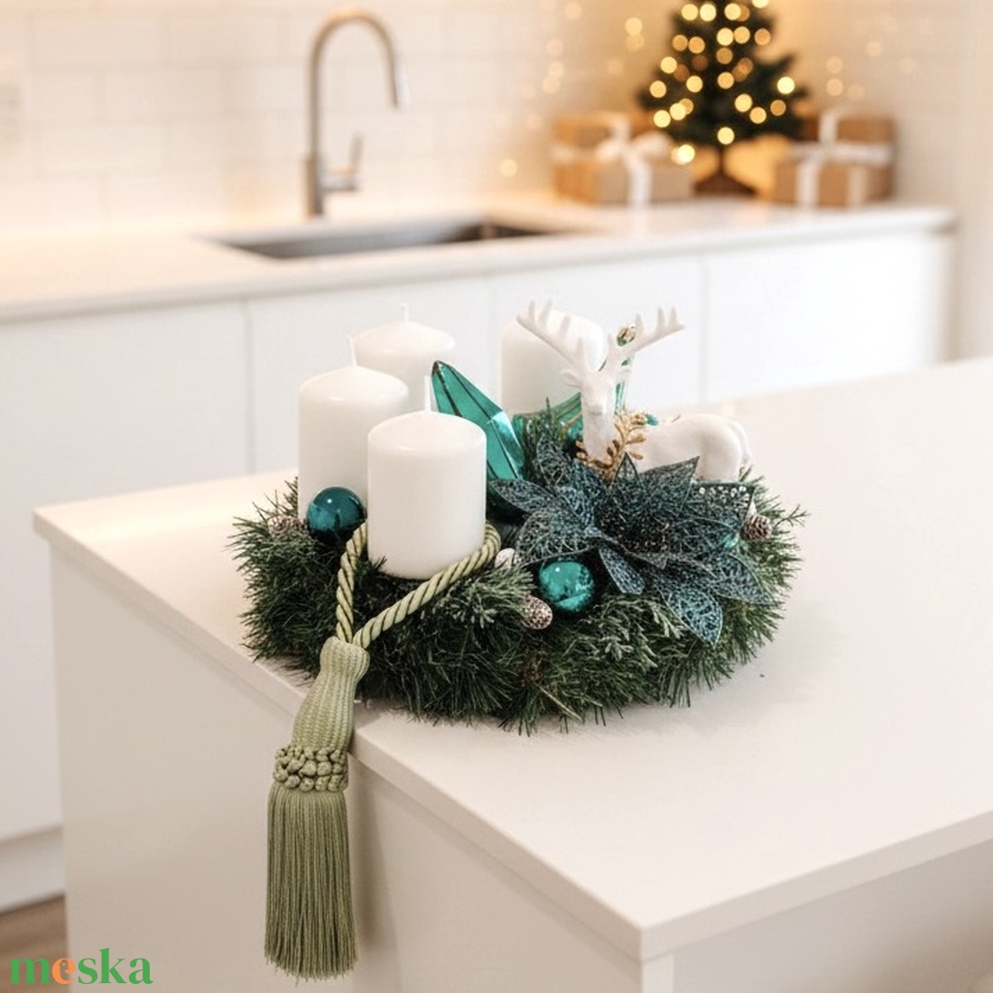 Adventi fenyő koszorú - karácsony - adventi díszek - adventi gyertyadíszek és koszorúdíszek - Meska.hu