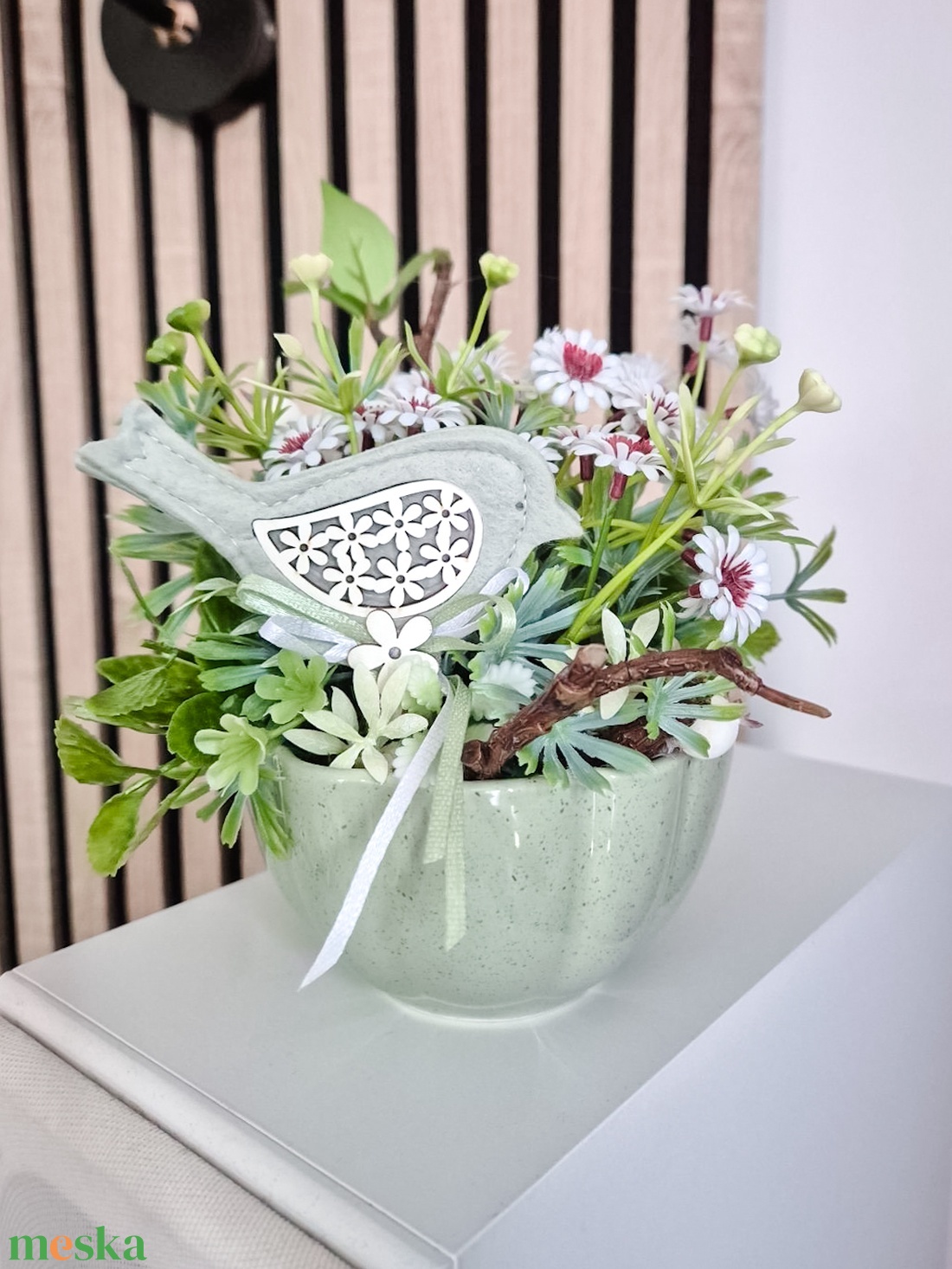 Tavaszi asztaldísz - lakásdekor - otthon & életmód - dekoráció - asztal és polc dekoráció - asztaldísz - Meska.hu