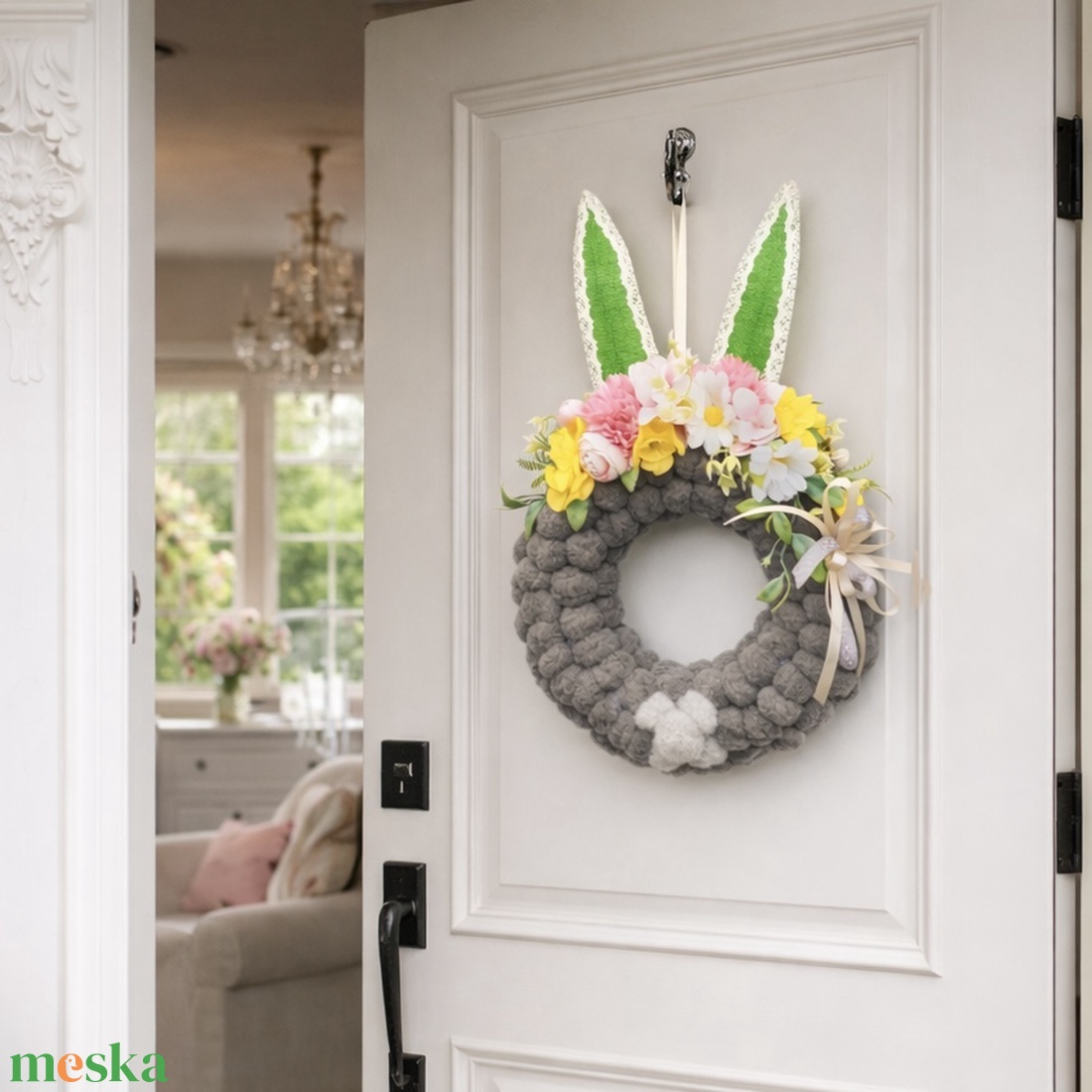 Húsvéti ajtódísz - ünnepi díszek, dekorációk - húsvéti díszek és dekorációk - húsvéti ajtódísz, kopogtató - Meska.hu