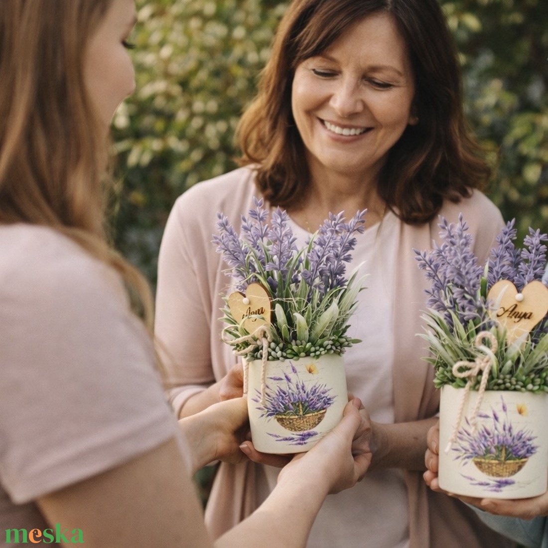 Levendulás kaspók anyáknapjára - otthon & életmód - virágdekoráció - virágok - virágbox - Meska.hu