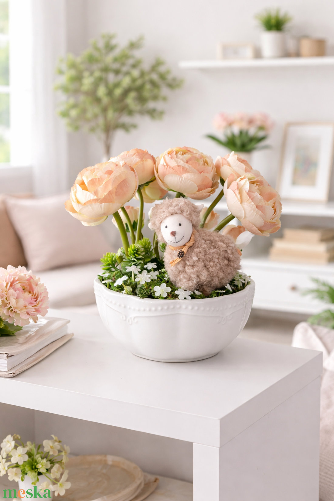 Tavaszi lakásdekoráció - ünnepi díszek, dekorációk - húsvéti díszek és dekorációk - húsvéti asztaldíszek - Meska.hu