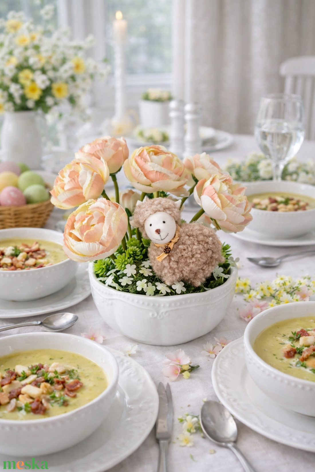 Tavaszi lakásdekoráció - ünnepi díszek, dekorációk - húsvéti díszek és dekorációk - húsvéti asztaldíszek - Meska.hu