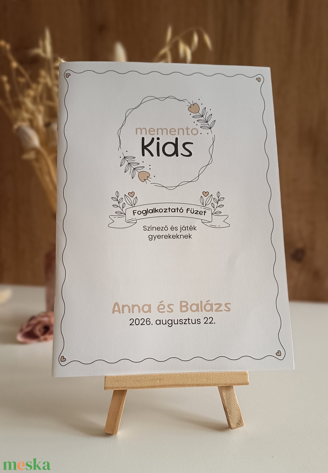 Foglalkoztató füzet gyerekeknek - esküvői - esküvő - emlék & ajándék - köszönőajándék - Meska.hu