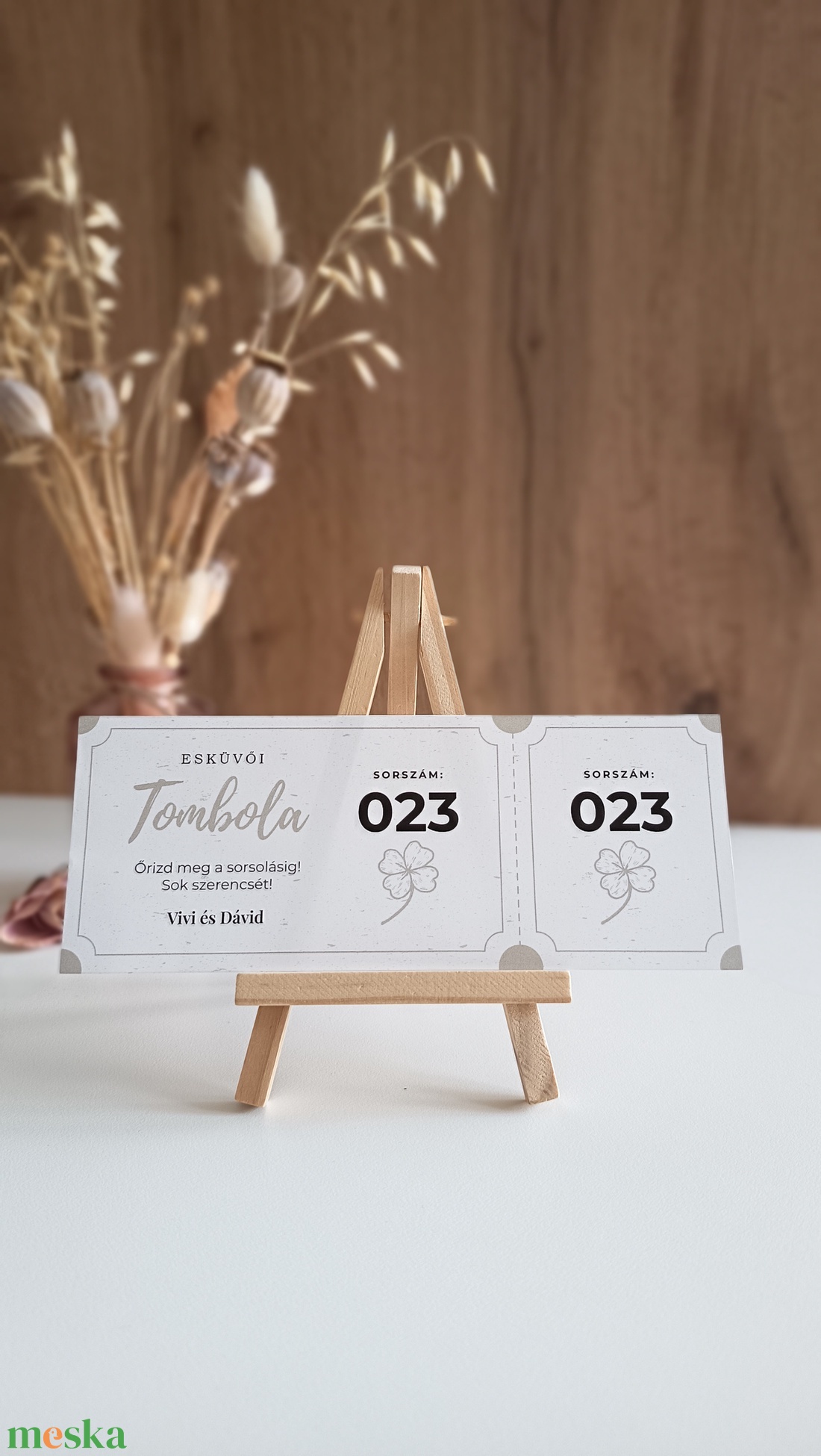 Tombola Jegy - esküvői  - esküvő - meghívó & kártya - esküvői sorsjegyek és kártyák - Meska.hu