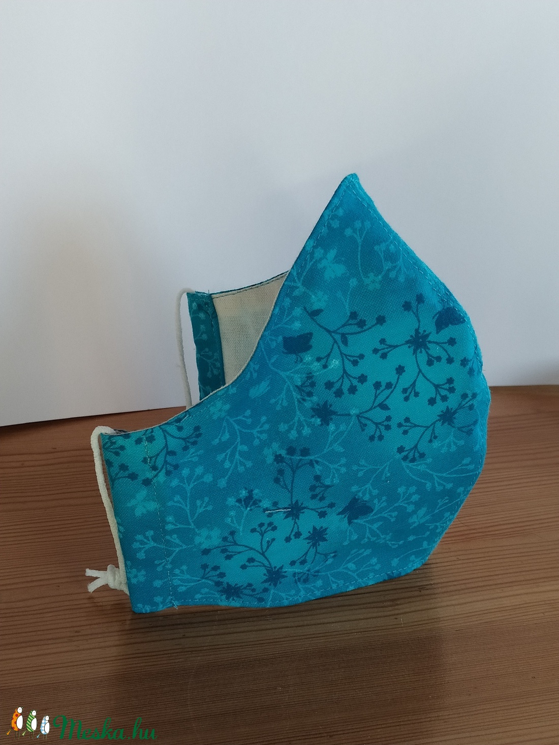 Akció! Textil szájmaszk - türkizkék kapros mintás, - női vagy tini méretben - női - női - Meska.hu Akció! Textil szájmaszk - türkizkék kapros mintás, - női vagy tini méretben - női - női - Meska.hu