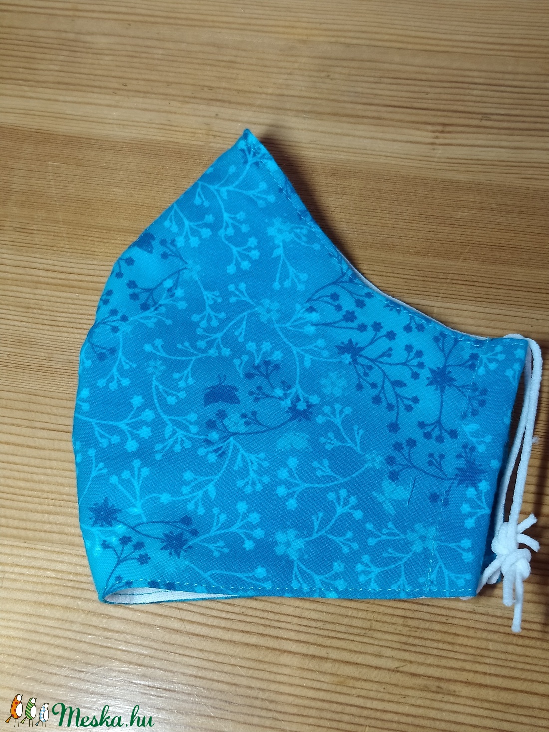 Akció! Textil szájmaszk - türkizkék kapros mintás, - női vagy tini méretben - női - női - Meska.hu Akció! Textil szájmaszk - türkizkék kapros mintás, - női vagy tini méretben - női - női - Meska.hu