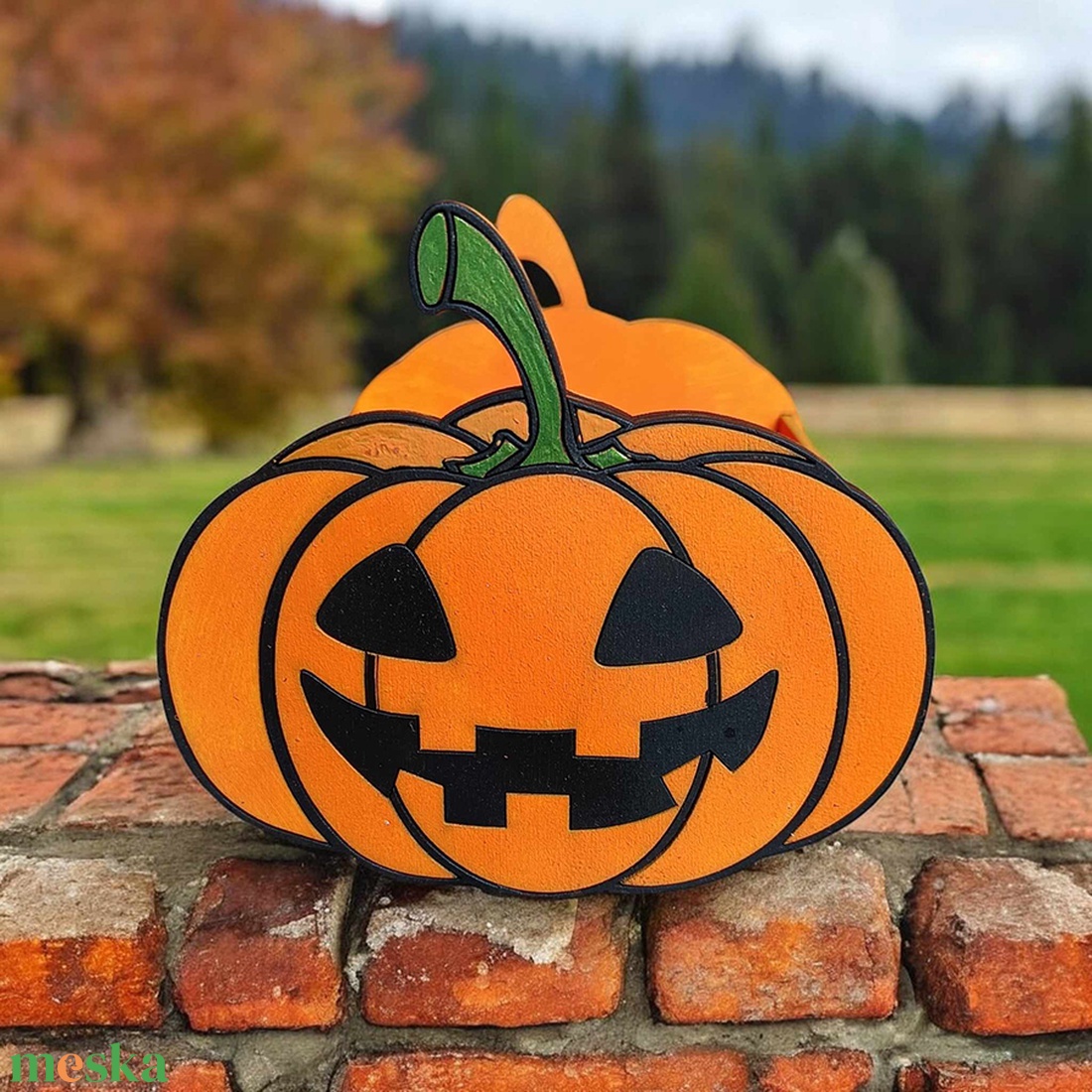 Halloween tök mintás tároló doboz - otthon & életmód - dekoráció - halloween - halloweeni tök és lámpás - Meska.hu