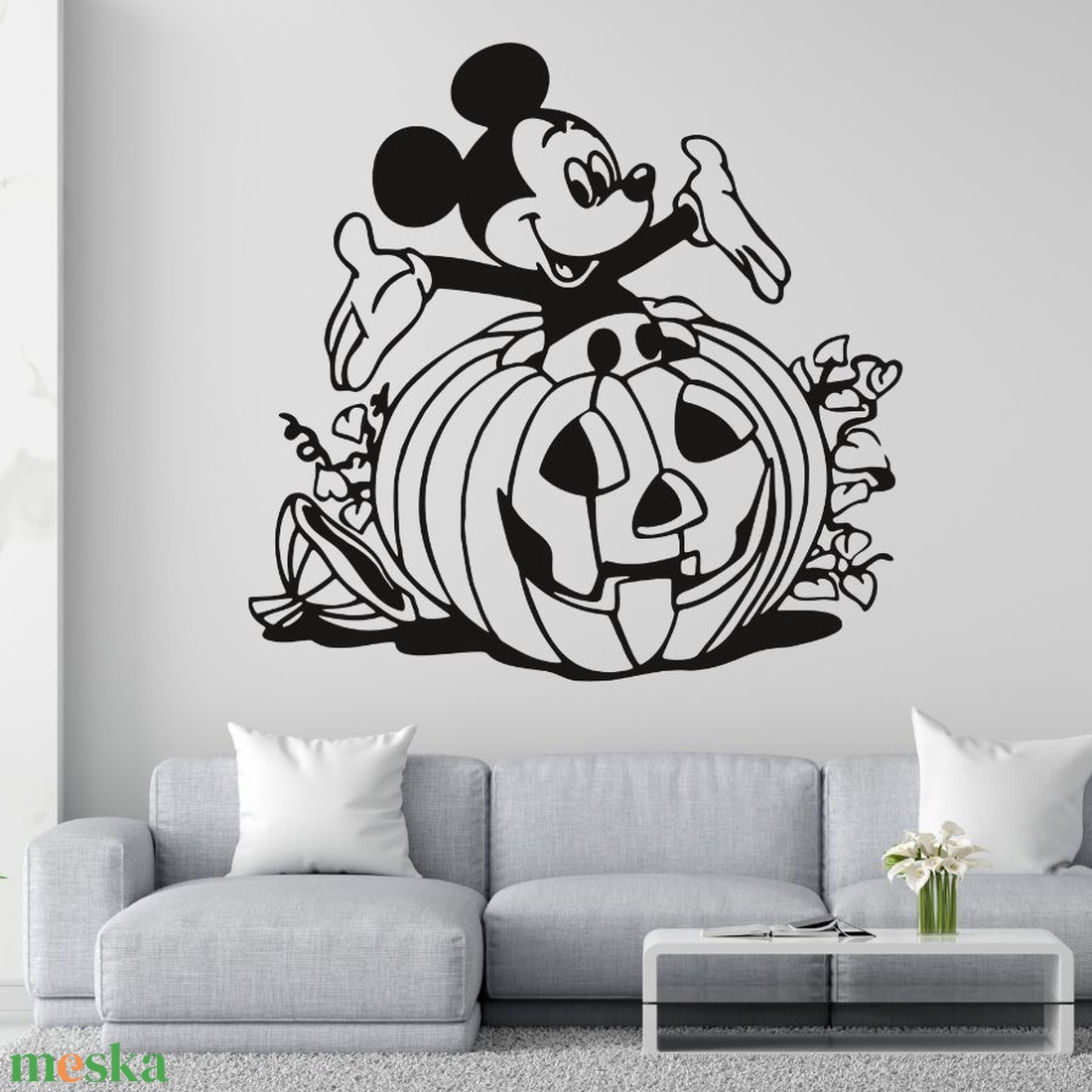 Mickey egeres Halloween matrica - otthon & életmód - dekoráció - halloween - halloweeni dekoráció - Meska.hu