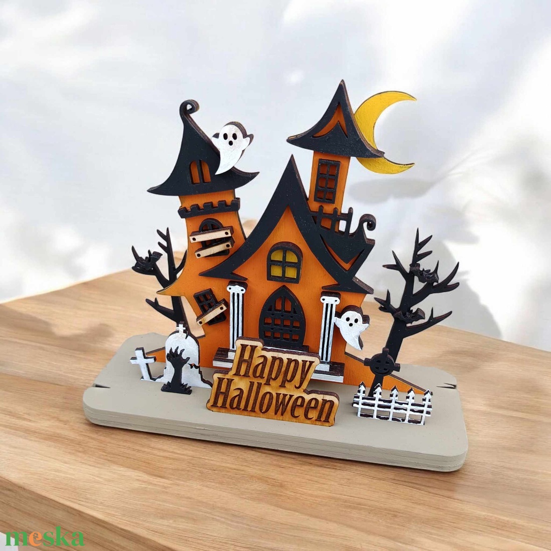 Halloween asztali dekoráció, kastély - otthon & életmód - dekoráció - halloween - halloweeni dekoráció - Meska.hu