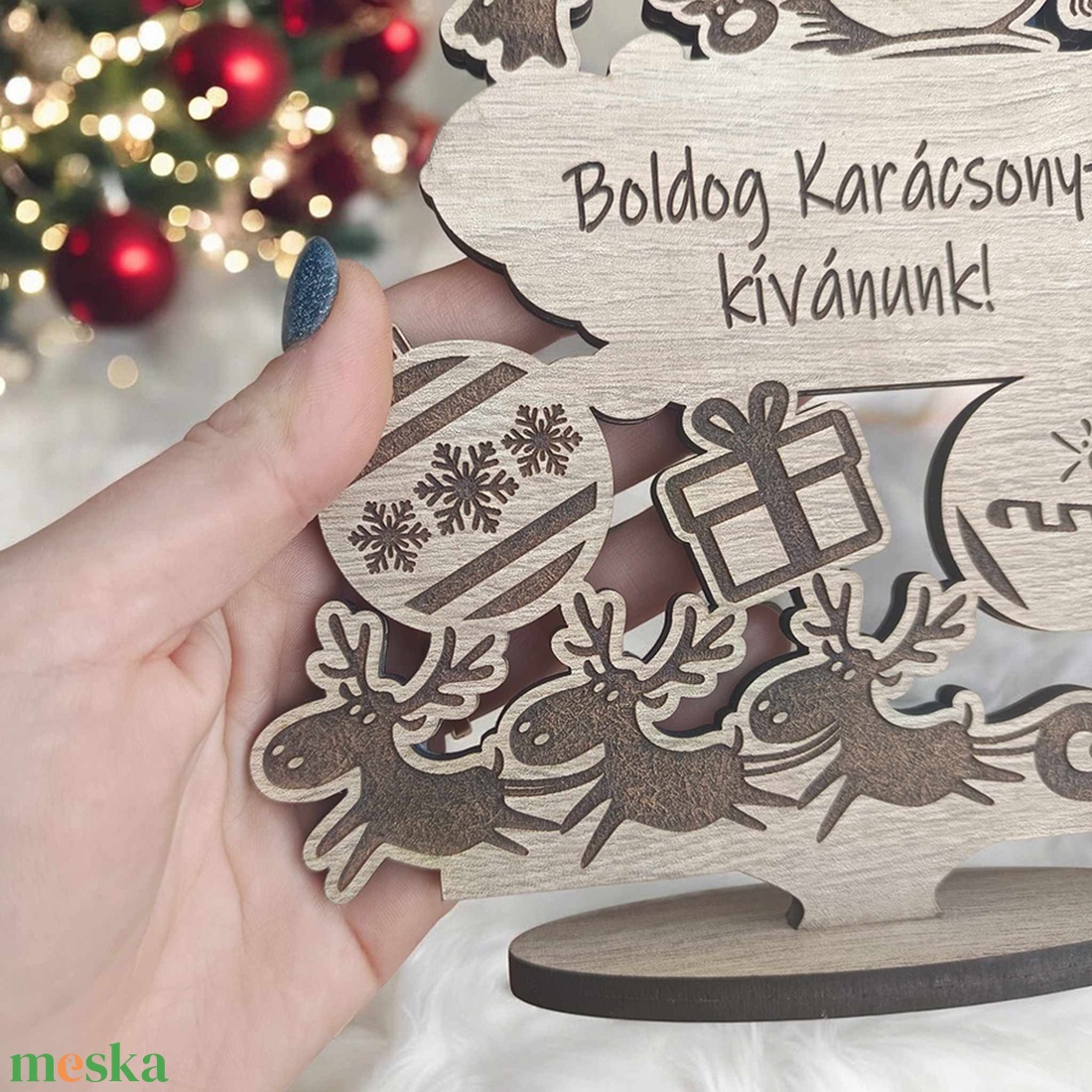 Egyedi karácsonyi dekoráció - hóember - karácsony - karácsonyi lakásdekoráció - ünnepi asztaldekoráció - Meska.hu