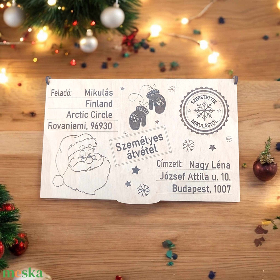Egyedi Mikulás doboz - színezhető - karácsony - mikulás - mikulás ajándékok - Meska.hu
