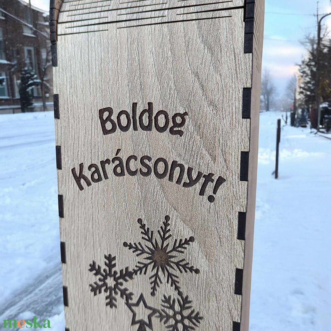 Karácsonyi fa bortartó - otthon & életmód - konyhafelszerelés, tálalás - tálalás - bortartó - Meska.hu