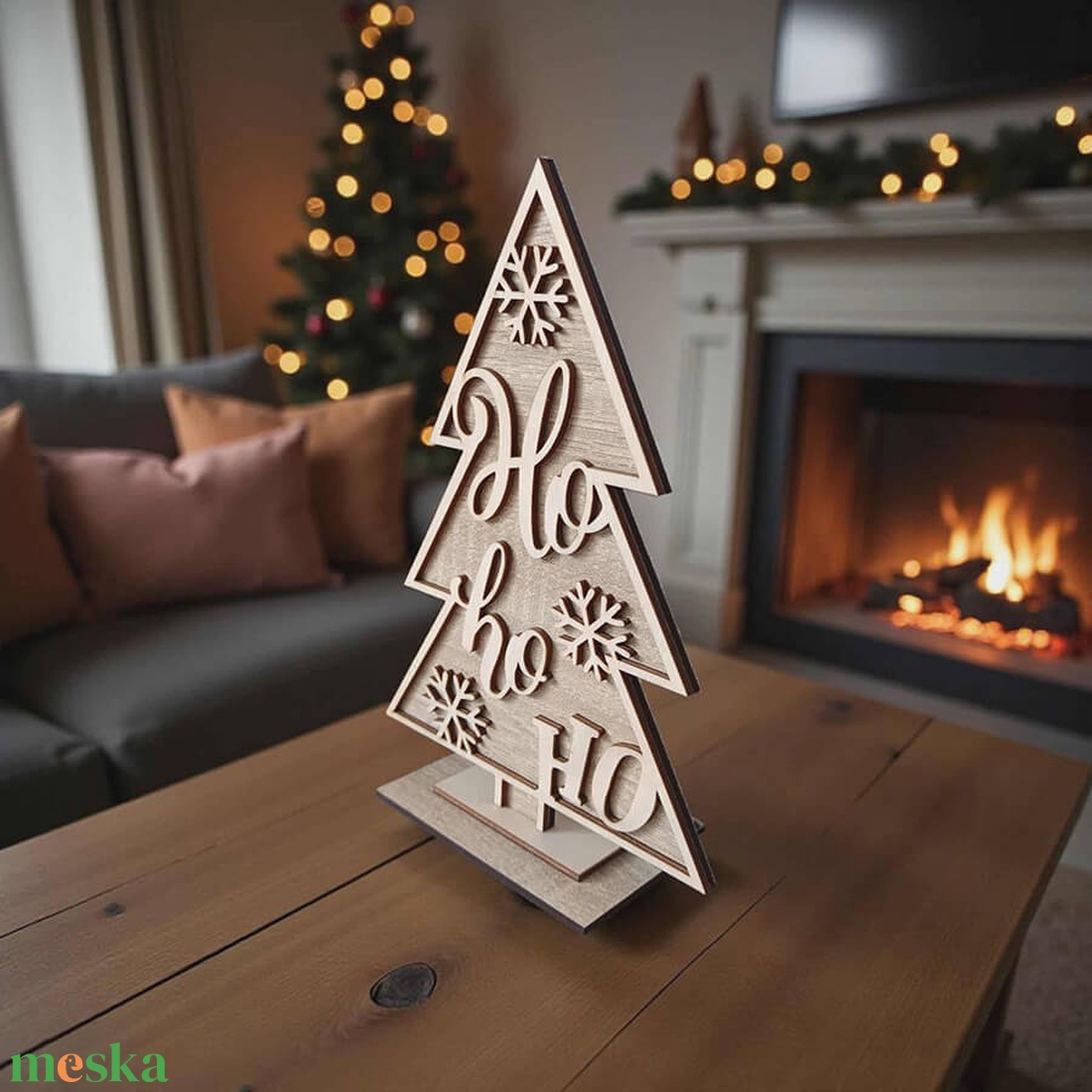 Ho-ho-ho karácsonyfa - karácsony - adventi díszek - adventi asztaldísz - Meska.hu