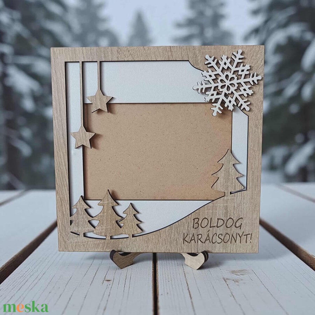 Karácsonyi képkeret - asztali - otthon & életmód - dekoráció - kép & falikép - képkeret - Meska.hu