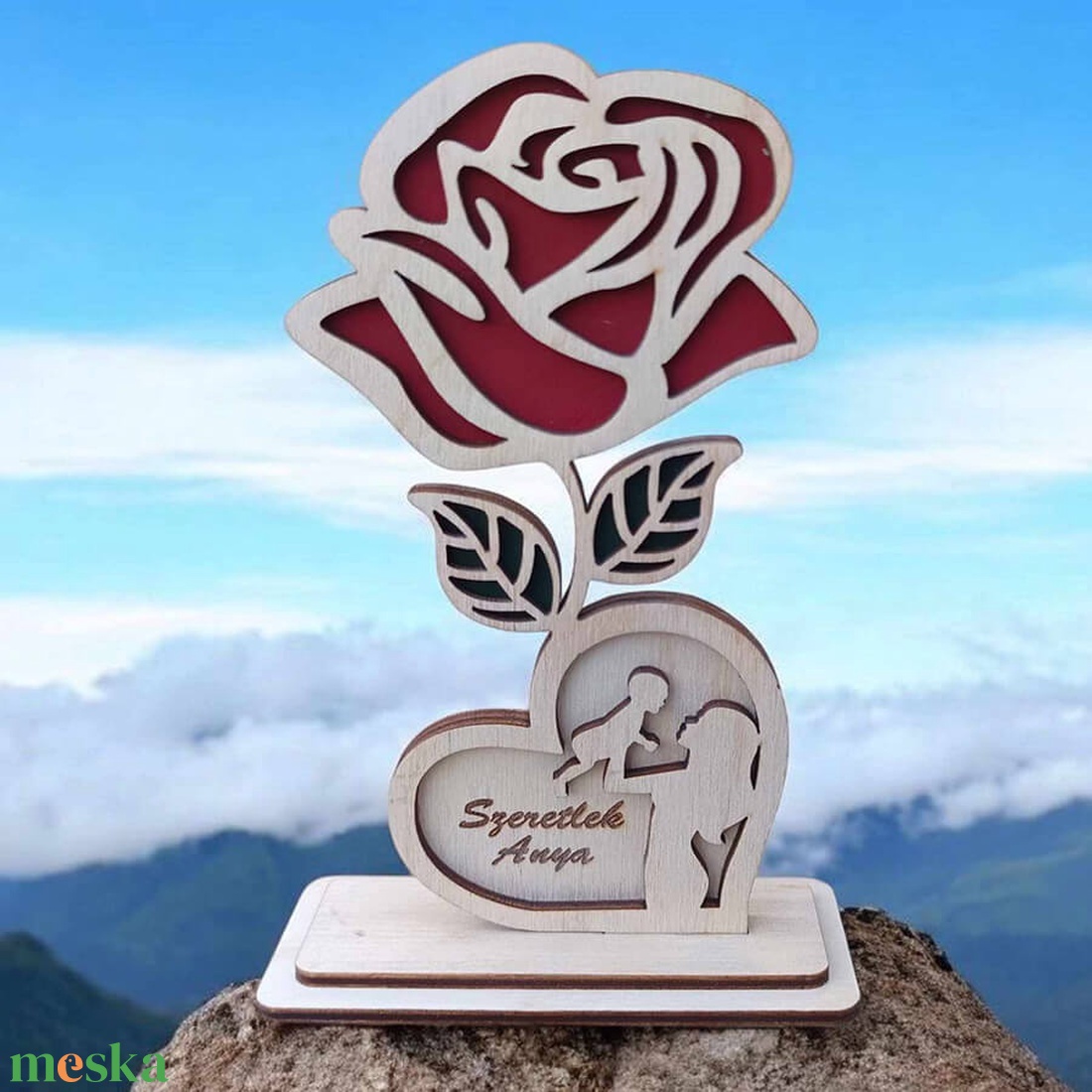 Anyák napi fa rózsa - otthon & életmód - dekoráció - virágdekoráció - virágok - virágcsokor - Meska.hu