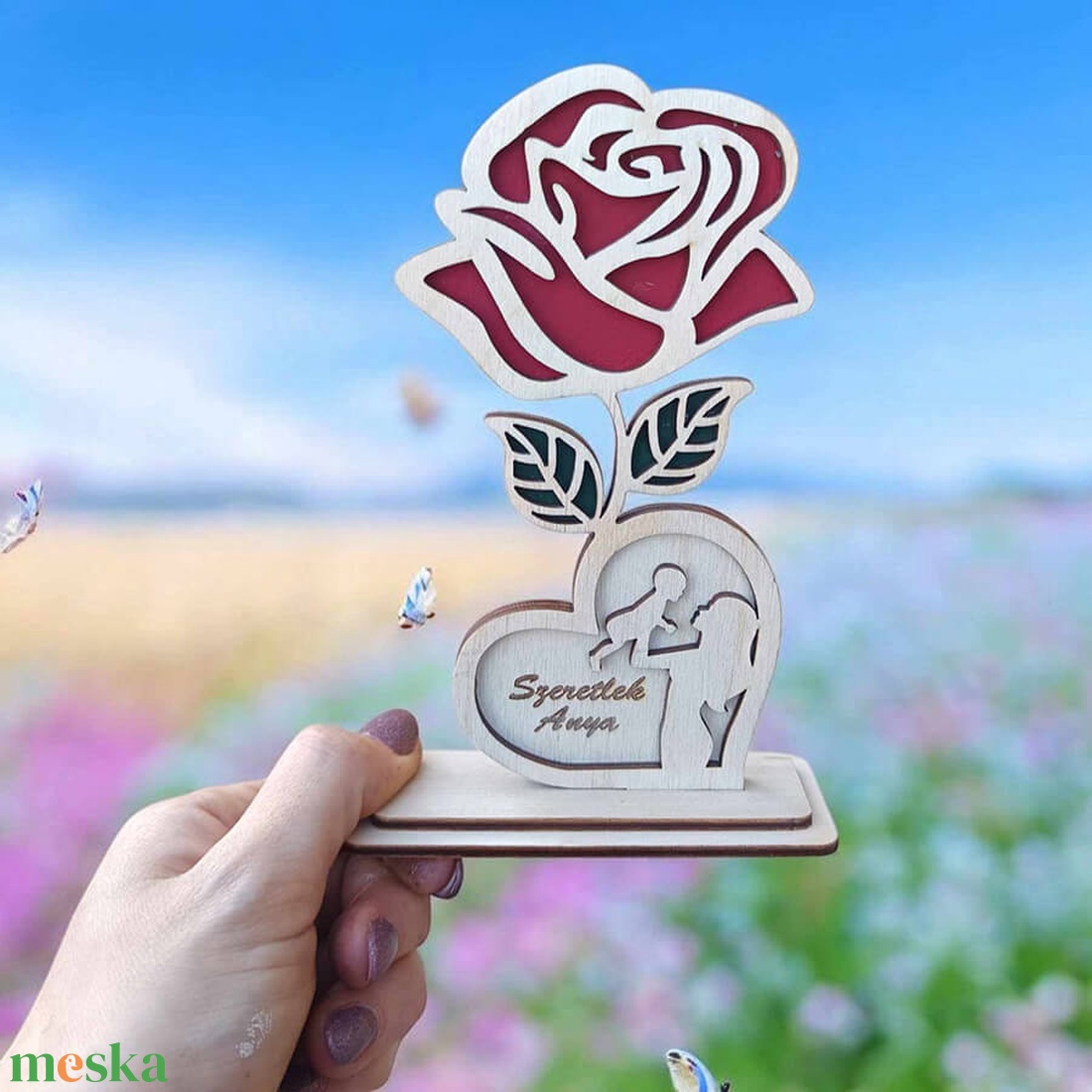 Anyák napi fa rózsa - otthon & életmód - dekoráció - virágdekoráció - virágok - virágcsokor - Meska.hu