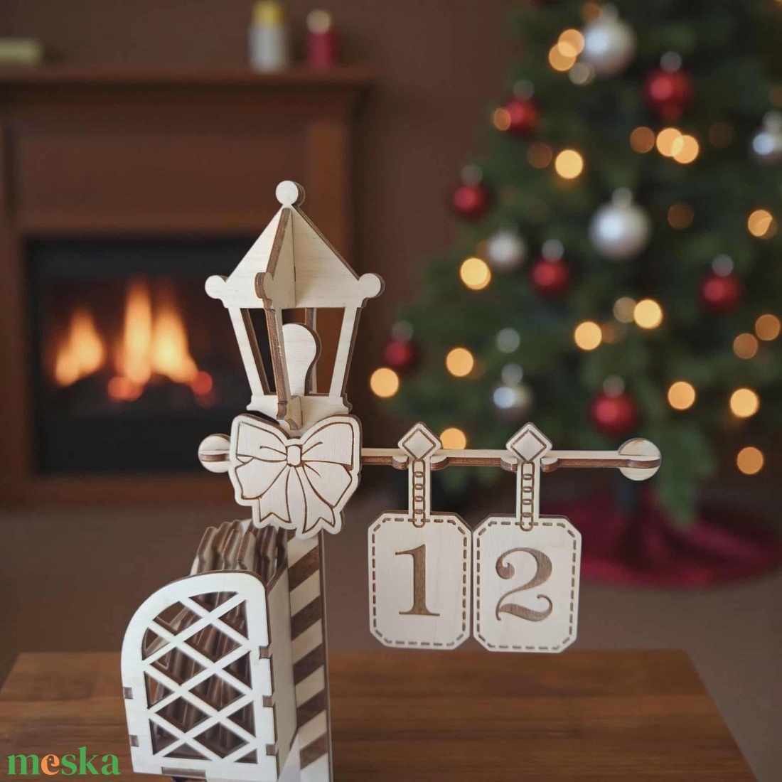 Adventi visszaszámláló - kandeláber - karácsony - adventi díszek - adventi naptár - Meska.hu