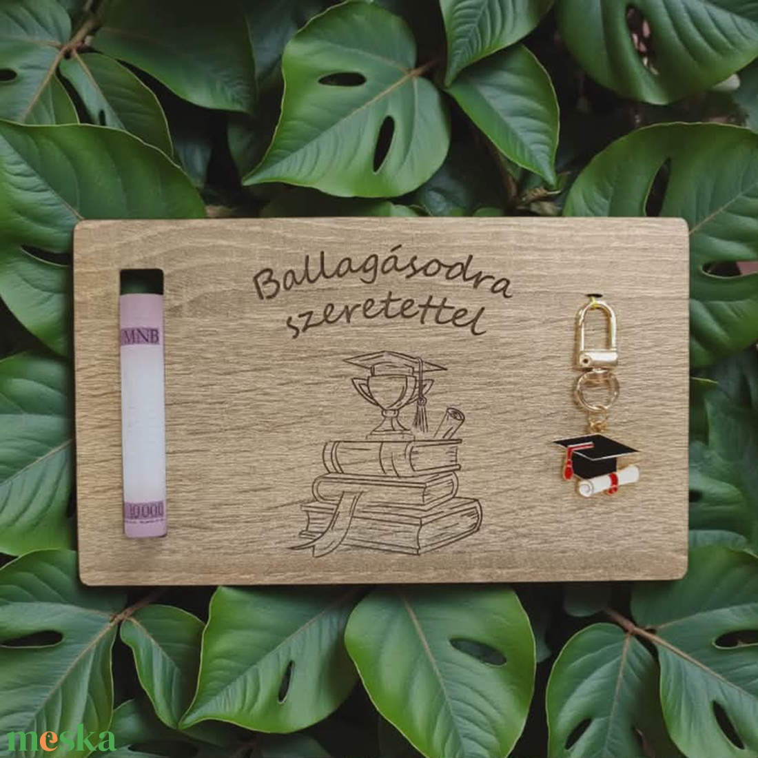 Ballagási pénzátadó kulcstartóval - otthon & életmód - papír, írószer - ajándékozás kellékei - pénzátadó képkeret - Meska.hu
