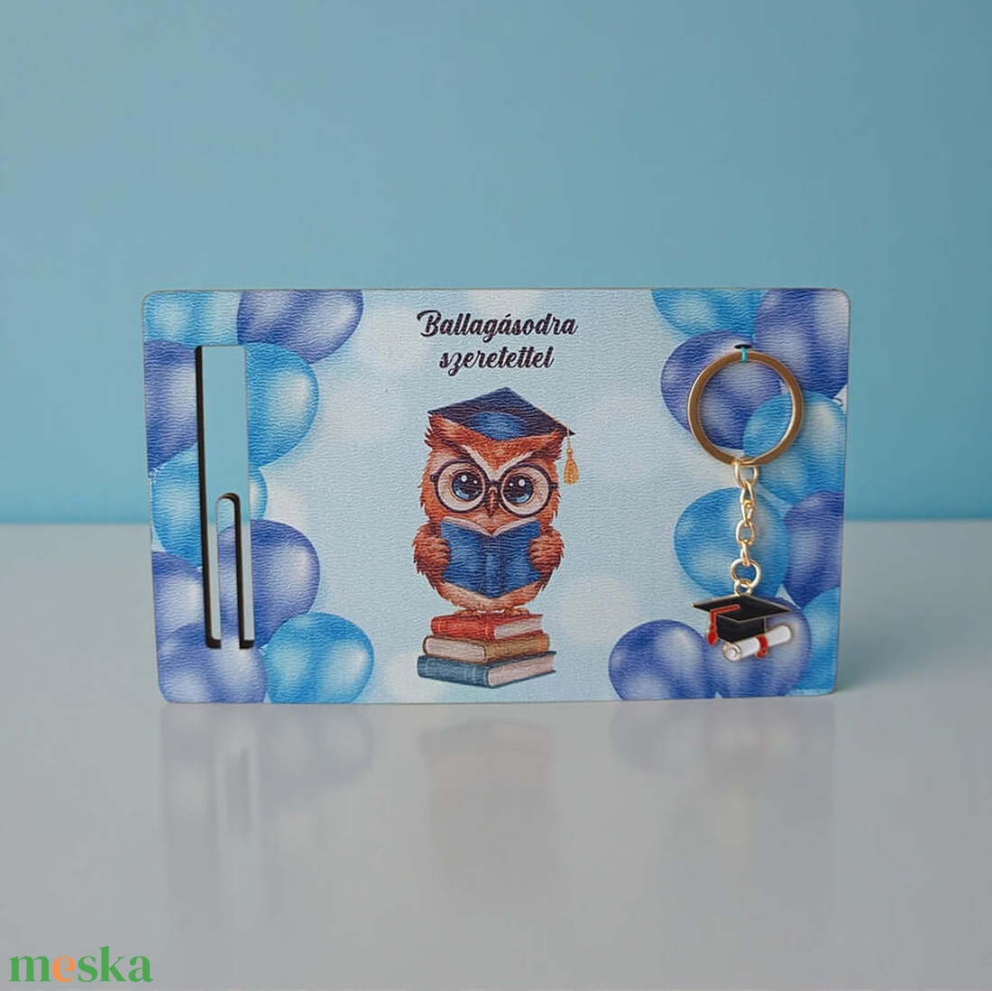 Ballagási pénzátadó kulcstartóval - bagoly - otthon & életmód - papír, írószer - ajándékozás kellékei - pénzátadó képkeret - Meska.hu