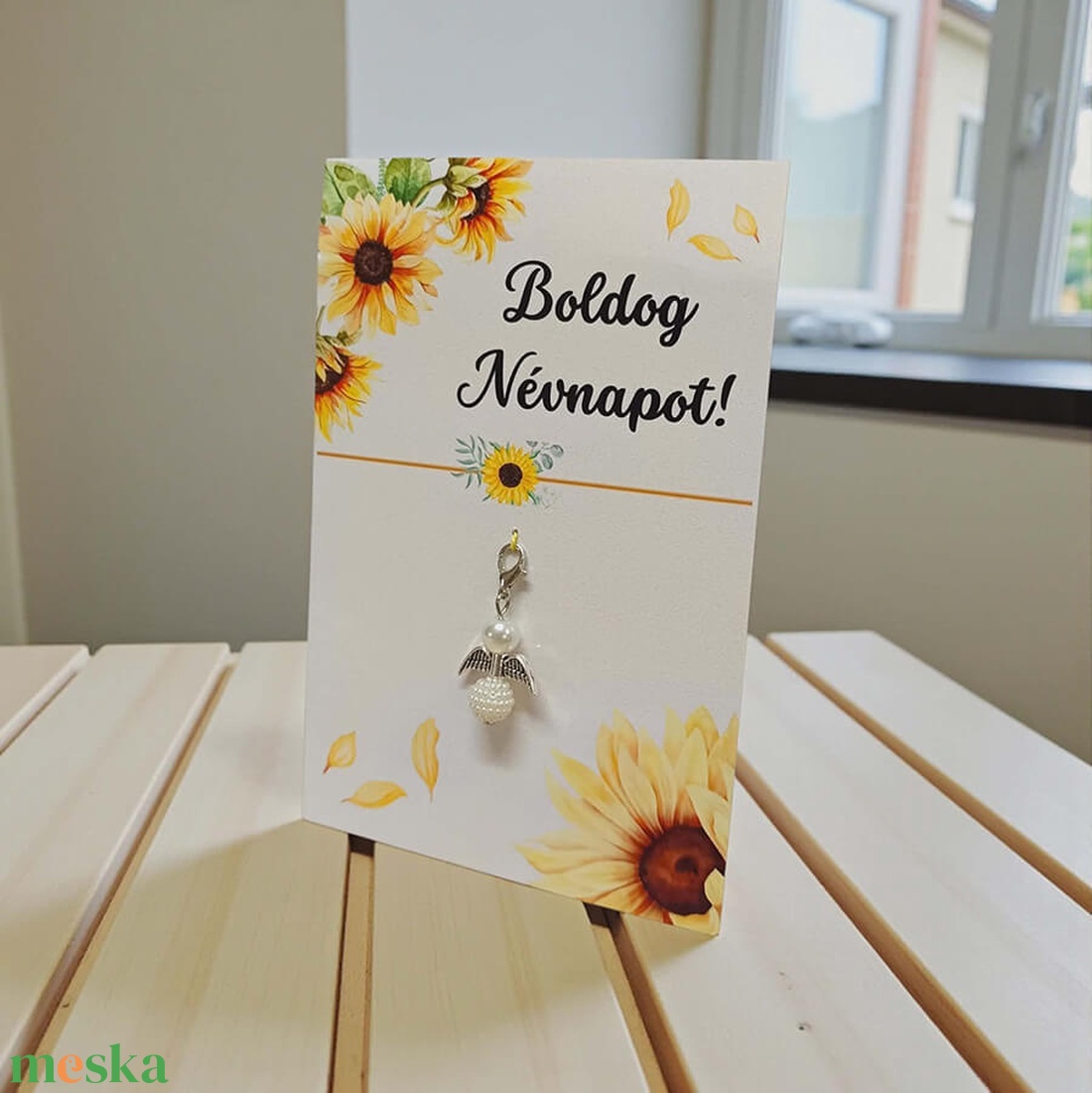 Szerencsehozó angyalka ajándékkártyával - névnapra - táska & tok - kulcstartó & táskadísz - kulcstartó - Meska.hu