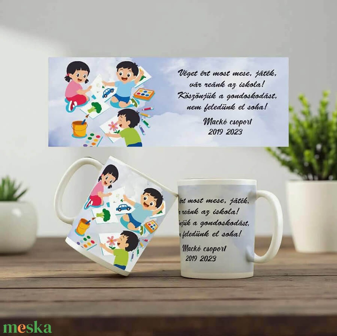 Ballagási bögre óvónéninek, dadusnak - egyedi szöveggel 2 - otthon & életmód - konyhafelszerelés, tálalás - tálalás - bögre & csésze - Meska.hu