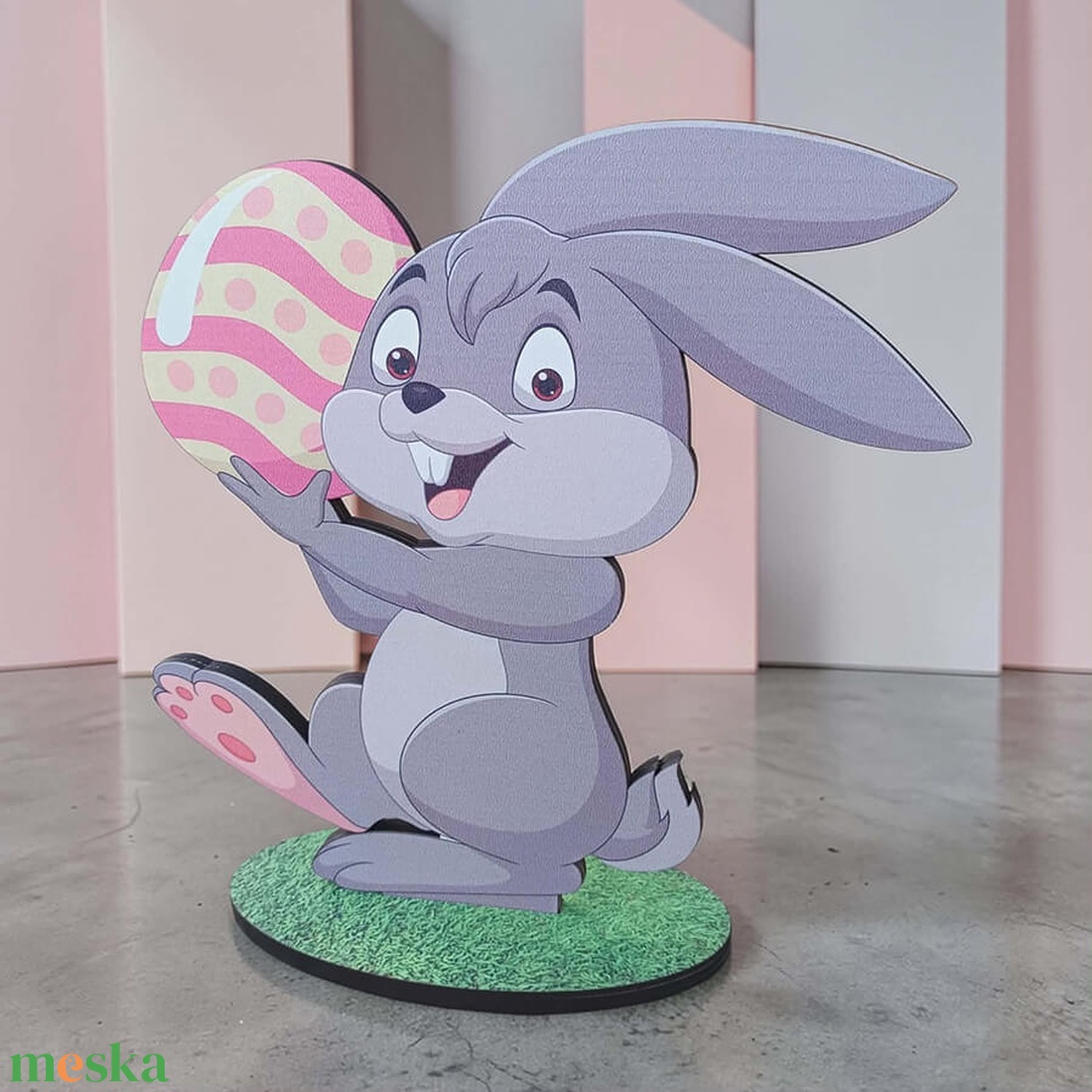 Húsvéti nyuszi dekoráció - ünnepi díszek, dekorációk - húsvéti díszek és dekorációk - húsvéti asztaldíszek - Meska.hu