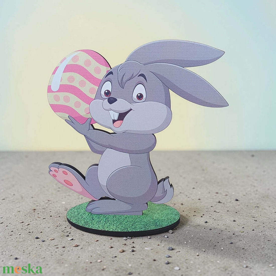 Húsvéti nyuszi dekoráció - ünnepi díszek, dekorációk - húsvéti díszek és dekorációk - húsvéti asztaldíszek - Meska.hu