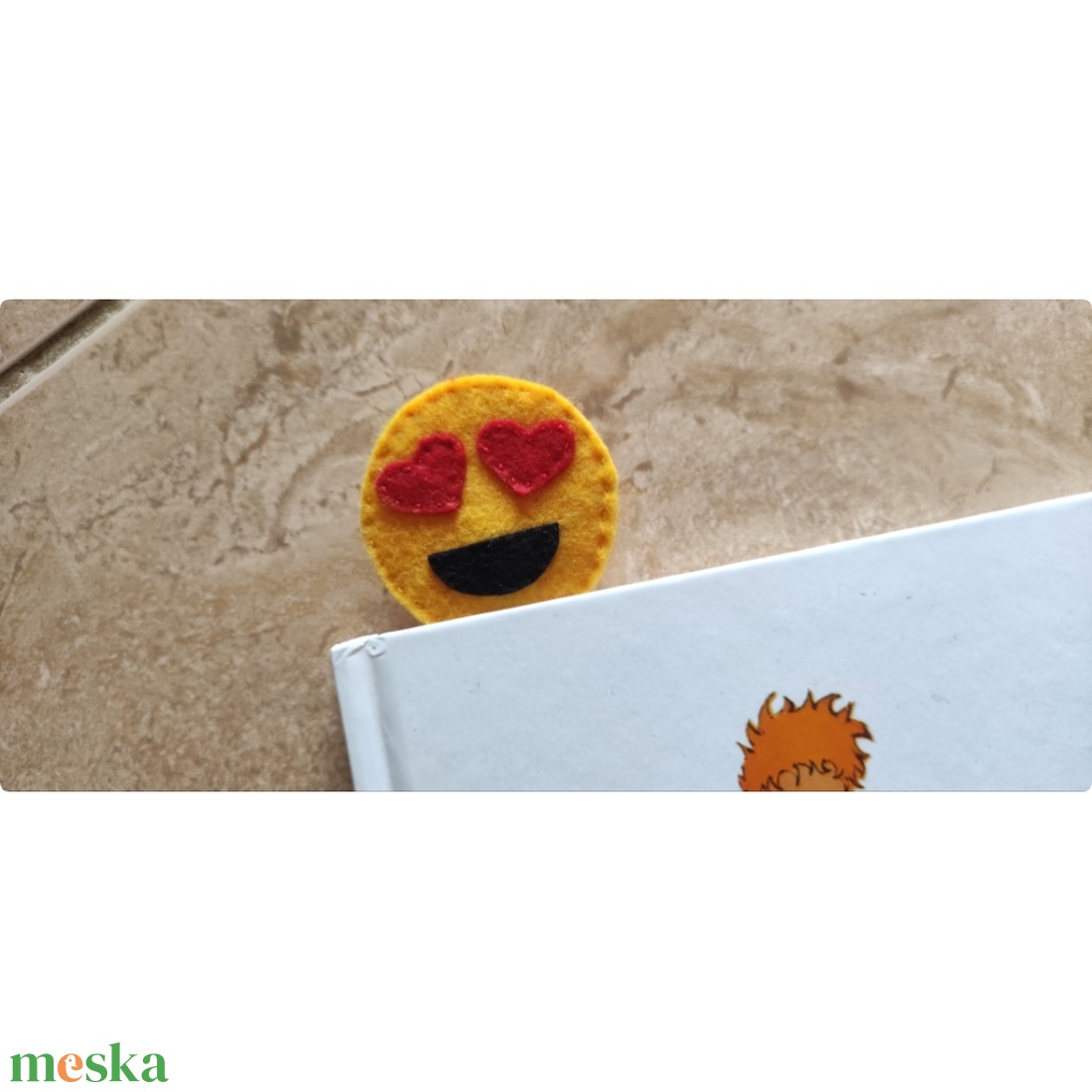 Szívecske szemű smiley könyvjelző - könyv & zene - könyvjelző - Meska.hu Szívecske szemű smiley könyvjelző - könyv & zene - könyvjelző - Meska.hu