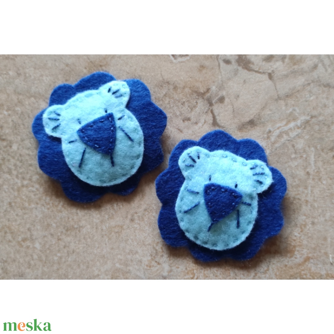 Mini csitt-csatt hajcsat - kék oroszlánok (2 db) - ruha & divat - hajdísz & hajcsat - hajdísz - Meska.hu Mini csitt-csatt hajcsat - kék oroszlánok (2 db) - ruha & divat - hajdísz & hajcsat - hajdísz - Meska.hu