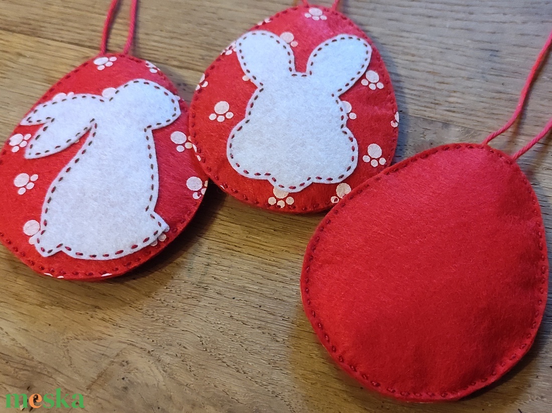 Húsvéti nyuszi tojásfadísz - tappancs nyuszik - otthon & életmód - dekoráció - fali és függő dekoráció - függődísz - Meska.hu