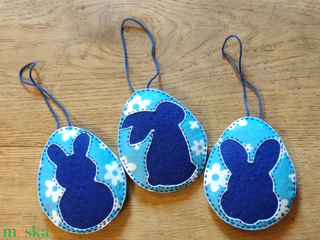 Húsvéti nyuszi tojásfadísz - virágos - otthon & életmód - dekoráció - fali és függő dekoráció - függődísz - Meska.hu